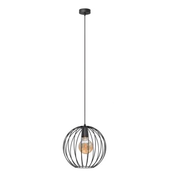 Luster na sajli MERCURE 1xE27/15W/230V pr. 30 cm crna
