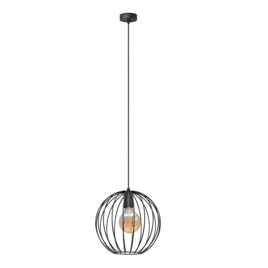Luster na sajli MERCURE 1xE27/15W/230V pr. 30 cm crna