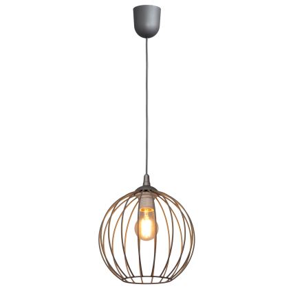 Luster na sajli MERCURE 1xE27/15W/230V siva
