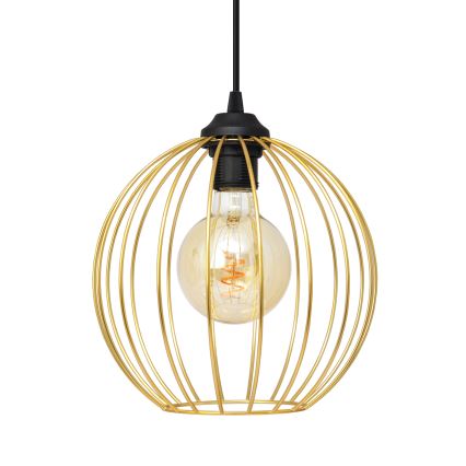 Luster na sajli MERCURE 1xE27/15W/230V zlatna/crna