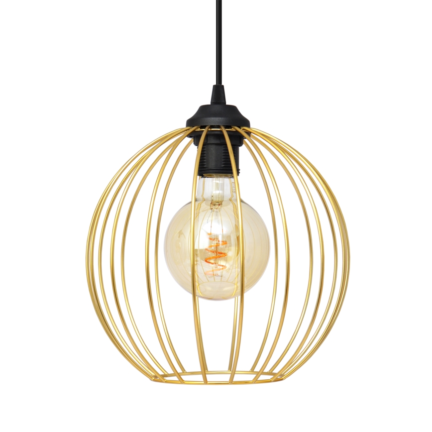 Luster na sajli MERCURE 1xE27/15W/230V zlatna/crna