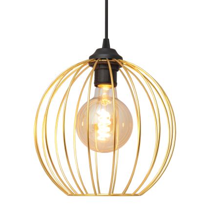 Luster na sajli MERCURE 1xE27/15W/230V zlatna/crna