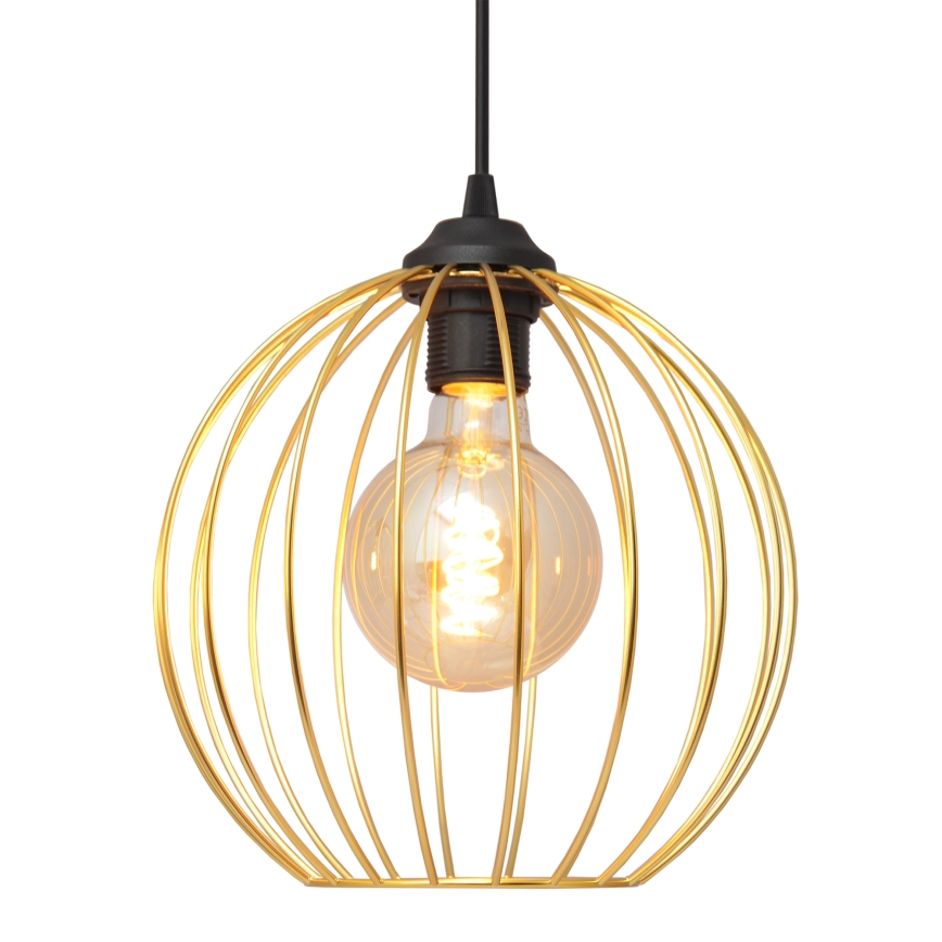 Luster na sajli MERCURE 1xE27/15W/230V zlatna/crna