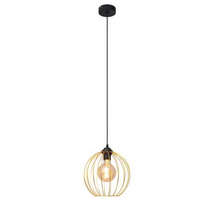 Luster na sajli MERCURE 1xE27/15W/230V zlatna/crna