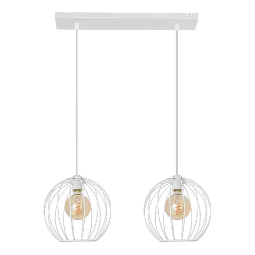 Luster na sajli MERCURE 2xE27/15W/230V bijela