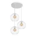 Luster na sajli MERCURE 3xE27/15W/230V bijela