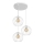 Luster na sajli MERCURE 3xE27/15W/230V bijela