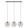 Luster na sajli MERCURE 3xE27/15W/230V crna