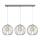 Luster na sajli MERCURE 3xE27/15W/230V siva