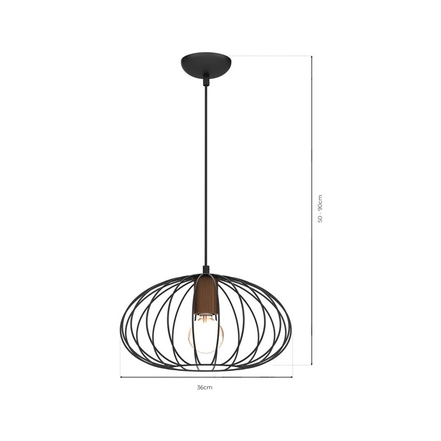 Luster na sajli MERIDIANO 1xE27/60W/230V