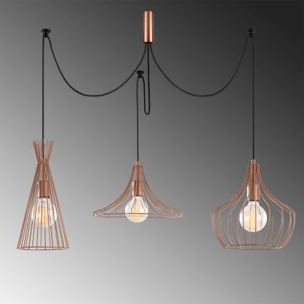 Luster na sajli MEZOPOTAMYA 3xE27/40W/230V pauk