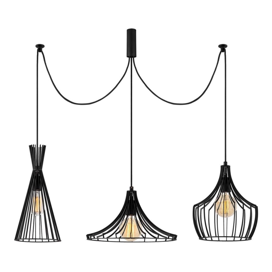 Luster na sajli MEZOPOTAMYA 3xE27/40W/230V pauk