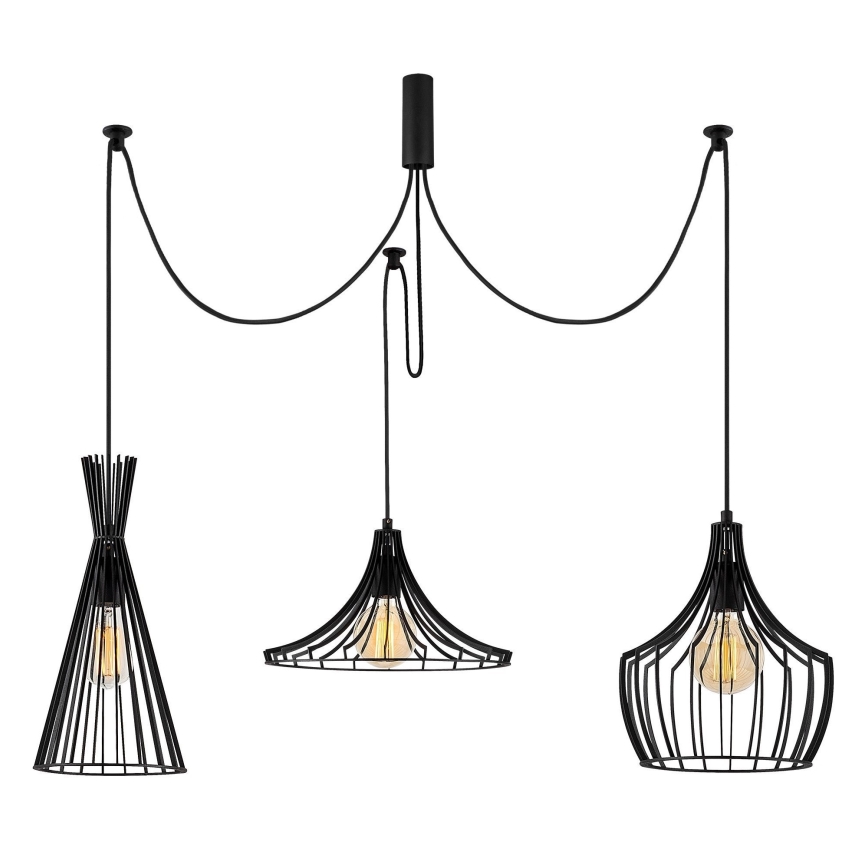 Luster na sajli MEZOPOTAMYA 3xE27/40W/230V pauk