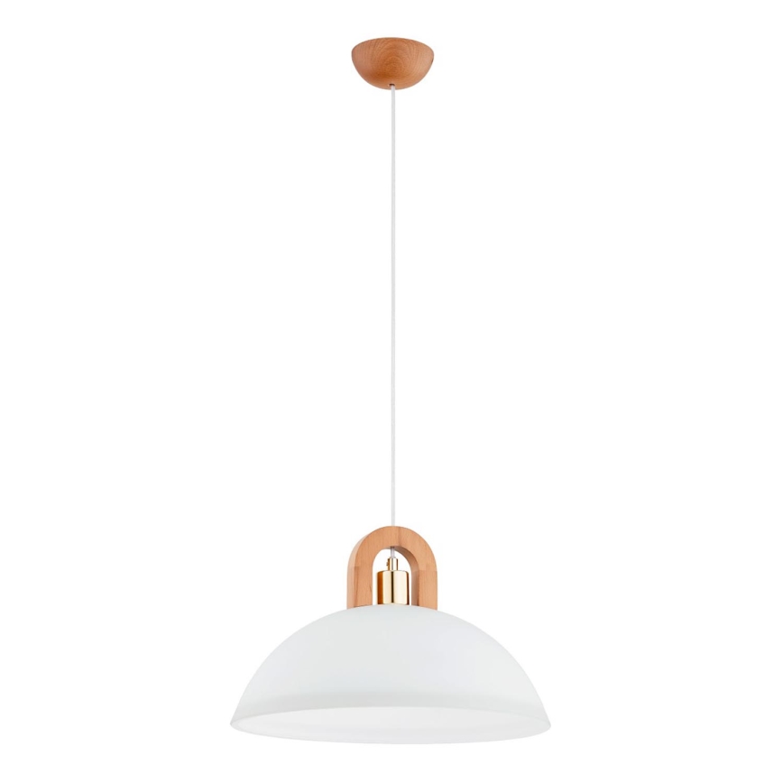 Luster na sajli MIGOT 1xE27/15W/230V bež/zlatna