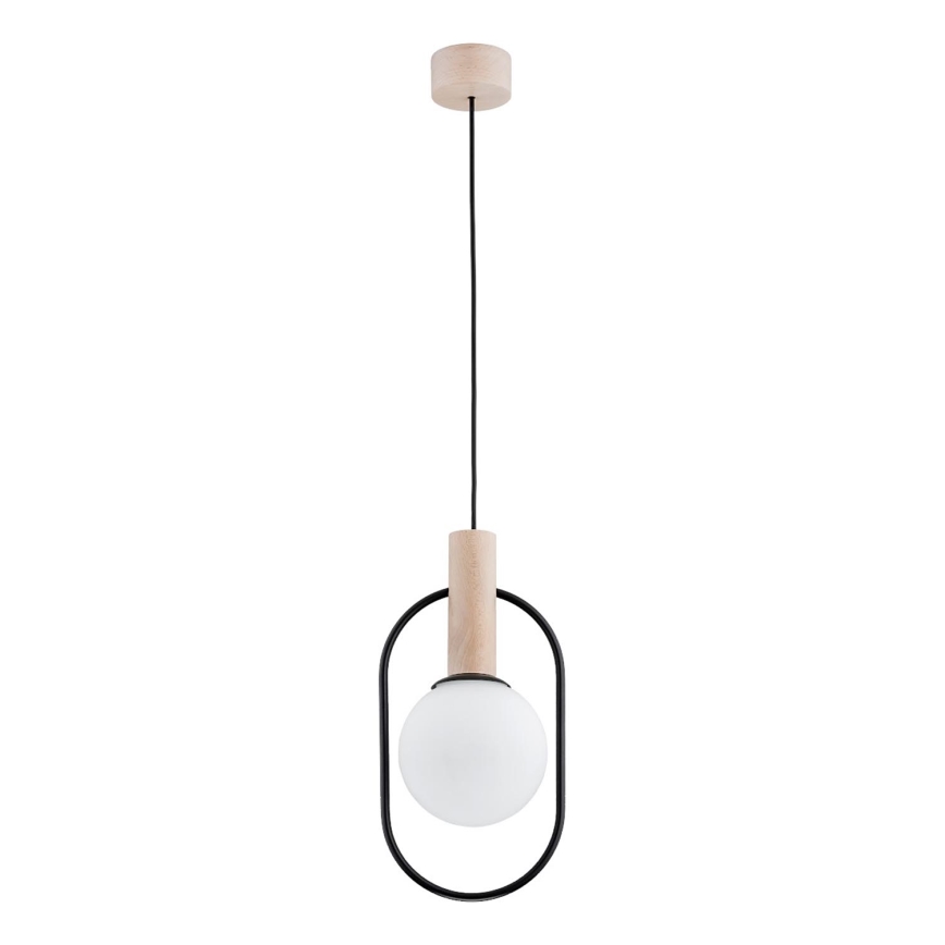 Luster na sajli MIKI 1xE14/10W/230V crna/bež