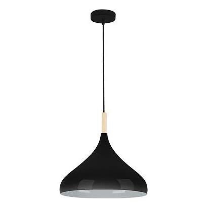 Luster na sajli MIKO 1xE27/60W/230V pr. 32 cm crna