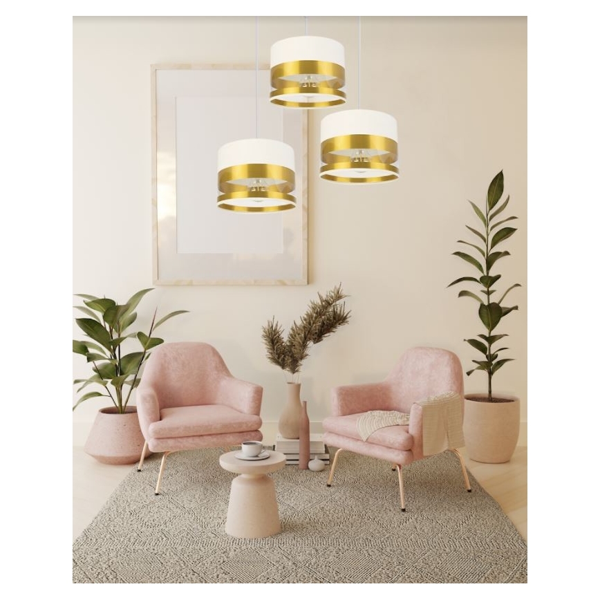 Luster na sajli MILO 3xE27/60W/230V zlatna