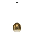 Luster na sajli MIRROR 1xE27/14W/230V dimno zlatna