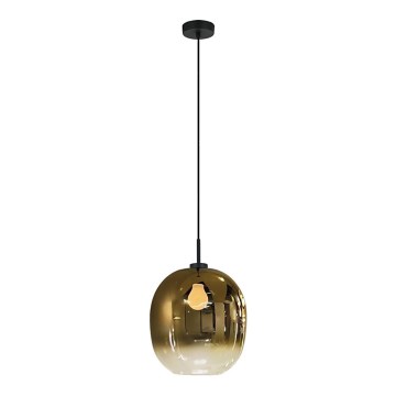 Luster na sajli MIRROR 1xE27/14W/230V dimno zlatna