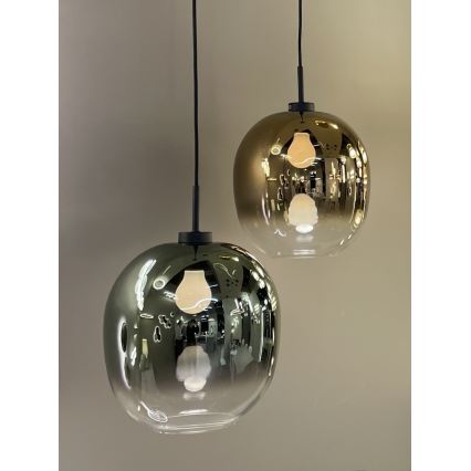 Luster na sajli MIRROR 1xE27/14W/230V dimno zlatna