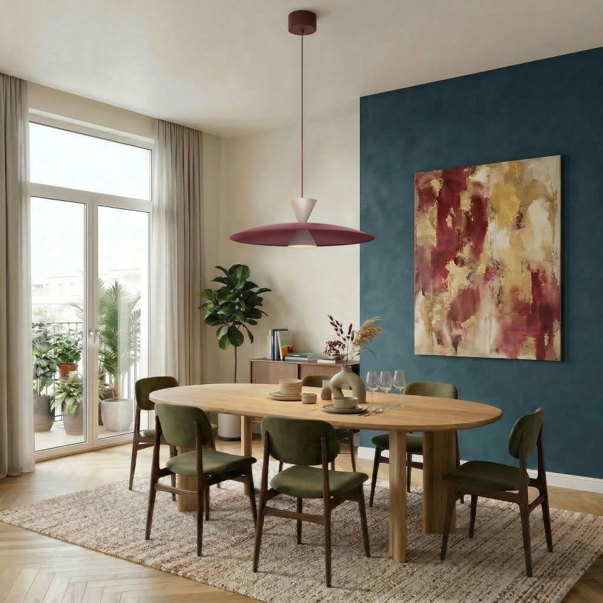 Luster na sajli MISTIC 1xGX53/15W/230V bordo