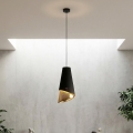 Luster na sajli MODA 1xE27/15W/230V crna/zlatna