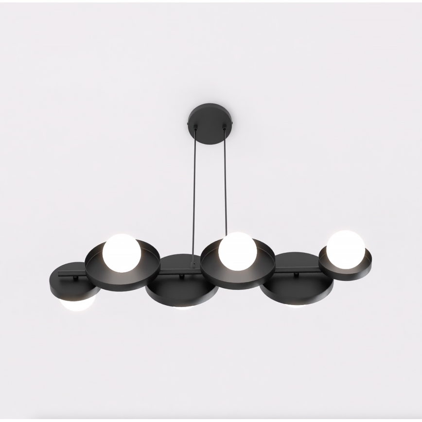 Luster na sajli MODEL 6xG9/8W/230V crna