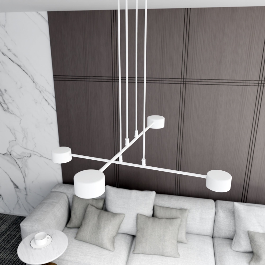 Luster na sajli MODUS 4xGX53/10W/230V bijela