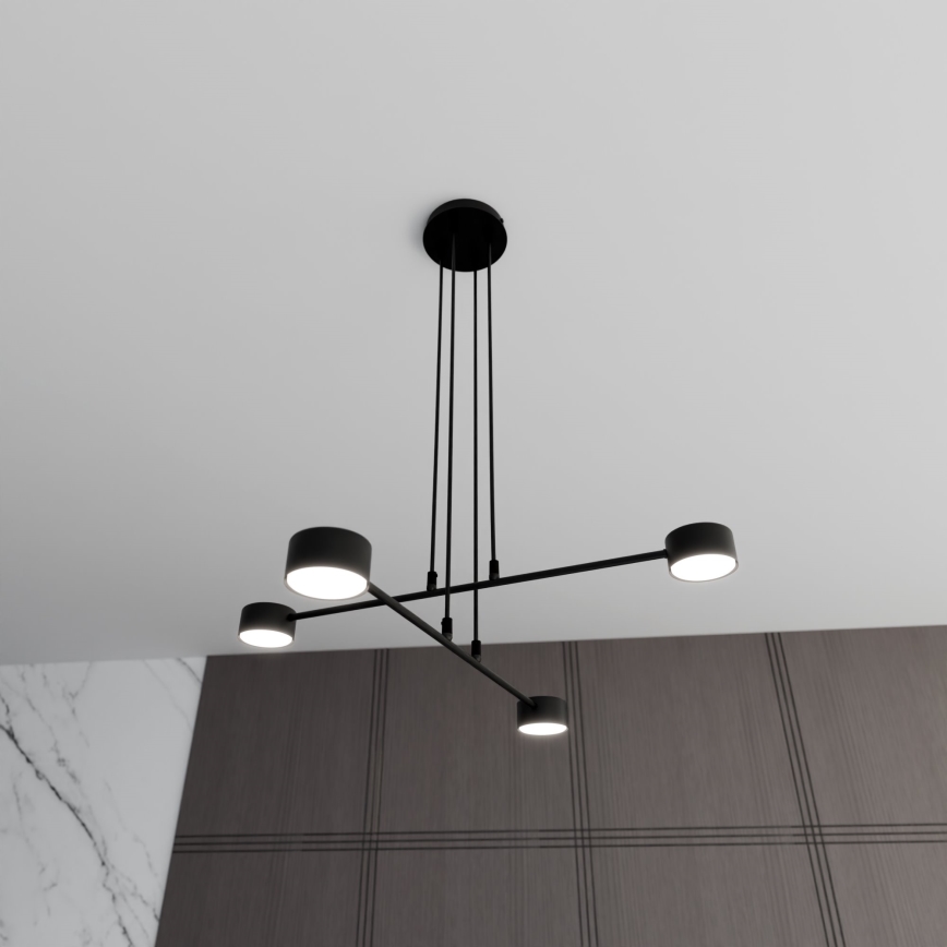 Luster na sajli MODUS 4xGX53/10W/230V crna