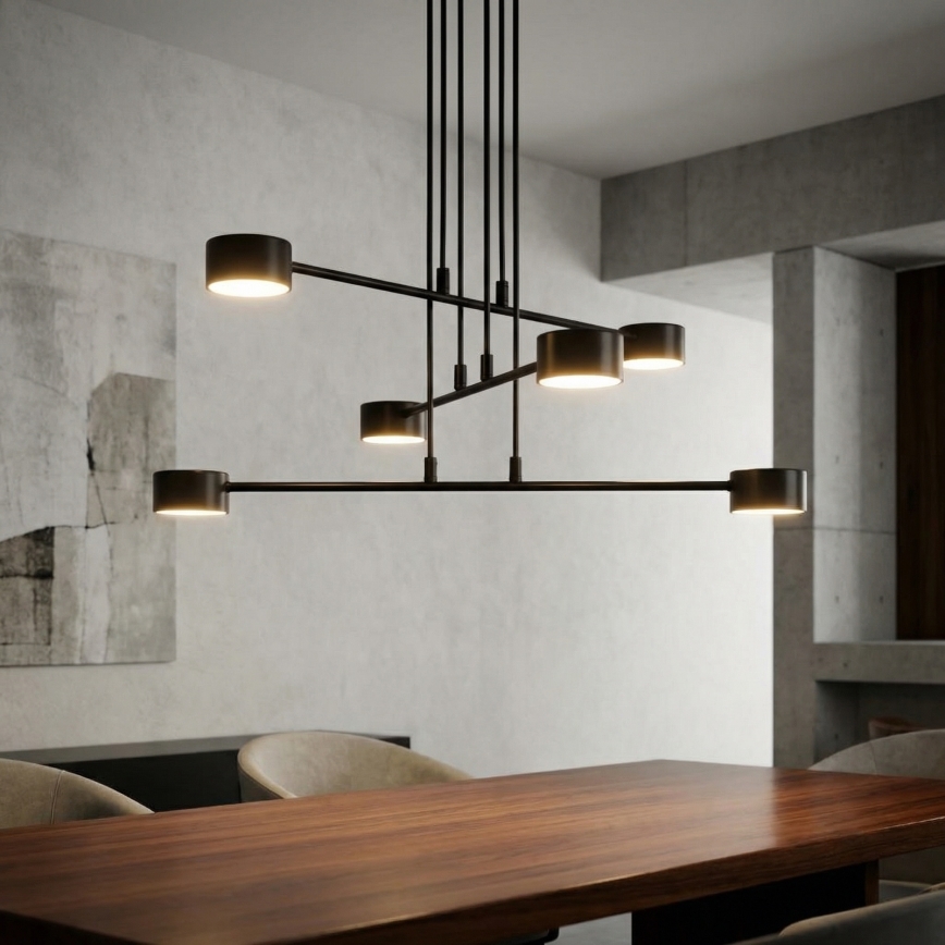 Luster na sajli MODUS 6xGX53/10W/230V crna