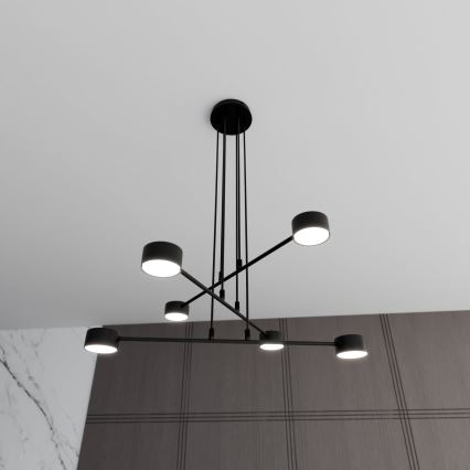 Luster na sajli MODUS 6xGX53/10W/230V crna