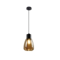 Luster na sajli MOLDO 1xE27/40W/230V crna/dimna bež