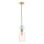 Luster na sajli MOLLY 1xE14/40W/230V pr. 12 cm zlatna/ružičasta/plava