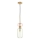 Luster na sajli MOLLY 1xE14/40W/230V pr. 12 cm zlatna/zelena/ružičasta