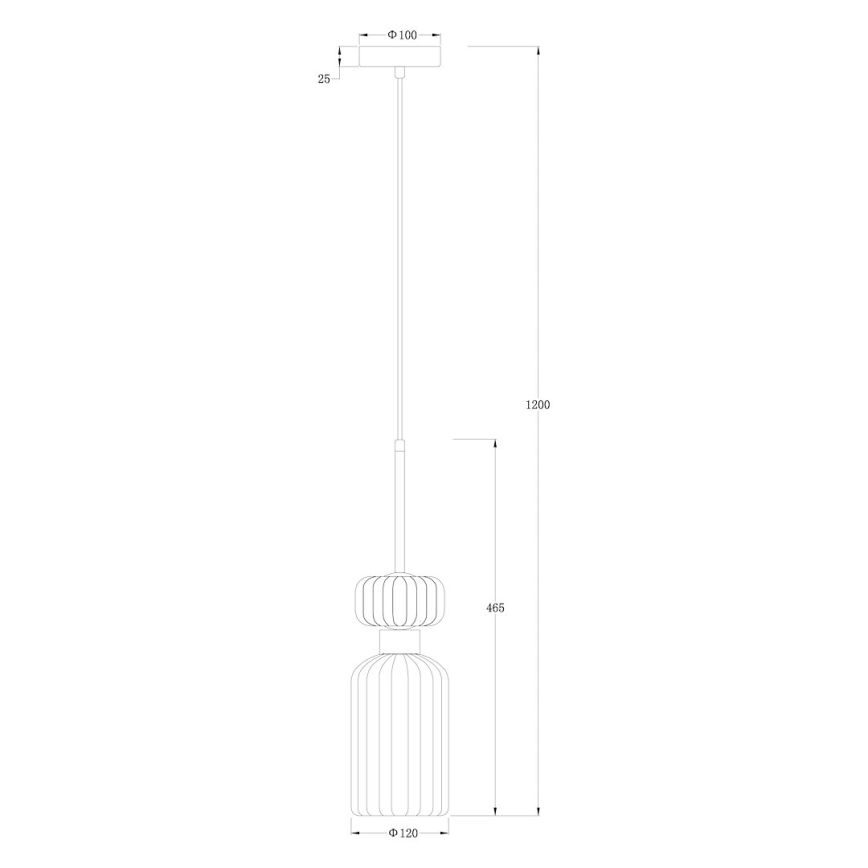 Luster na sajli MOLLY 1xE14/40W/230V pr. 12 cm zlatna/zelena/ružičasta