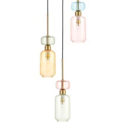 Luster na sajli MOLLY 3xE14/40W/230V pr. 38 cm šarena