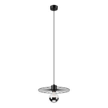 Luster na sajli MONTANA 1xE27/15W/230V pr. 30 cm crna