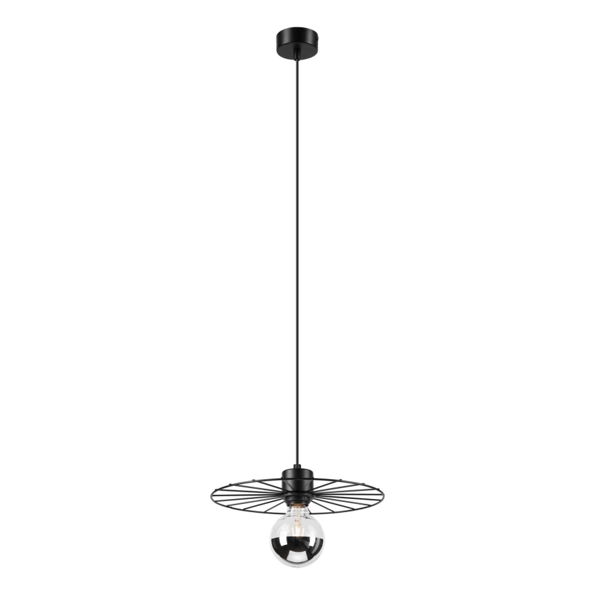 Luster na sajli MONTANA 1xE27/15W/230V pr. 30 cm crna