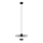Luster na sajli MONTANA 1xE27/15W/230V pr. 30 cm crna