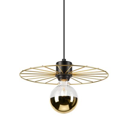 Luster na sajli MONTANA 1xE27/15W/230V pr. 30 cm zlatna/crna
