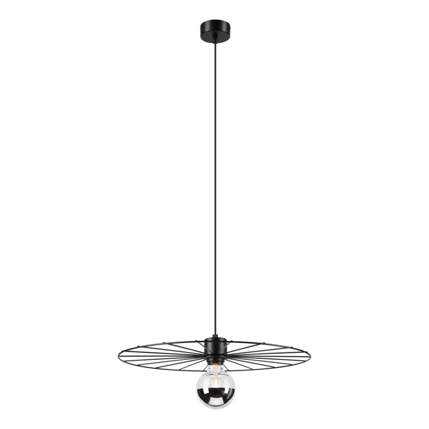 Luster na sajli MONTANA 1xE27/15W/230V pr. 45 cm crna