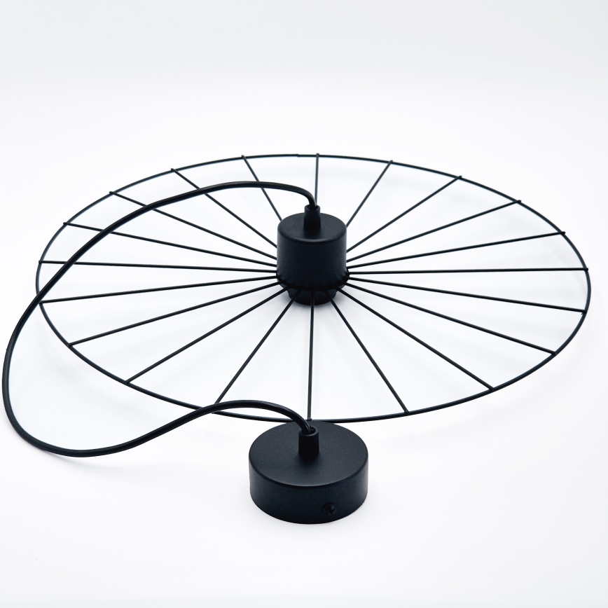 Luster na sajli MONTANA 1xE27/15W/230V pr. 45 cm crna