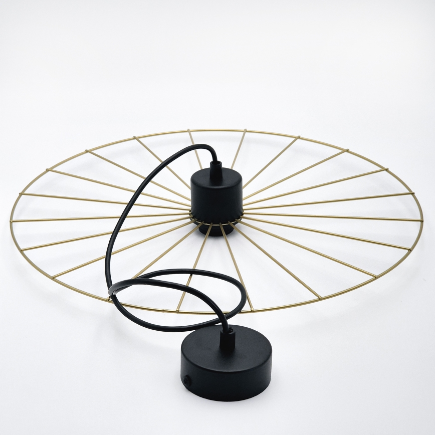 Luster na sajli MONTANA 1xE27/15W/230V pr. 45 cm zlatna/crna