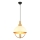 Luster na sajli MONZA 1xE27/40W/230V pr. 30 cm krem/zlatna