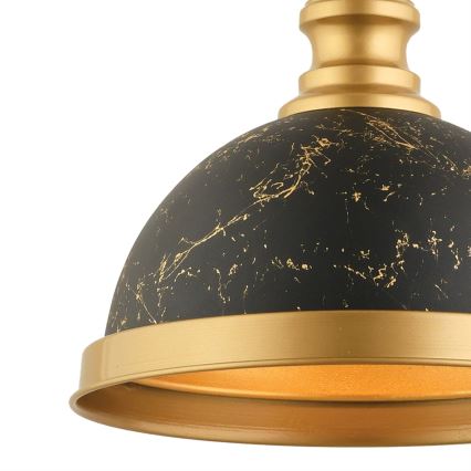 Luster na sajli MONZA 1xE27/40W/230V Ø 29 cm crna/brončana