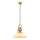 Luster na sajli MONZA 1xE27/40W/230V Ø 35 cm krem/brončana