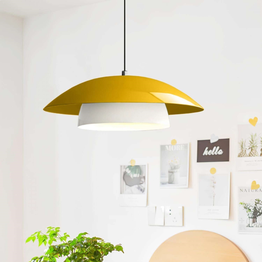 Luster na sajli MOONLIGH 1xE27/40W/230V žuta