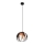 Luster na sajli MOONLIGHT 1xE27/15W/230V crna/bakrena