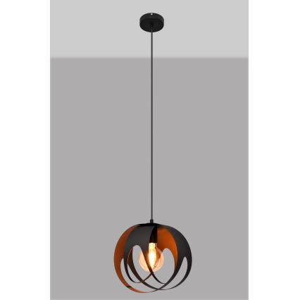 Luster na sajli MOONLIGHT 1xE27/15W/230V crna