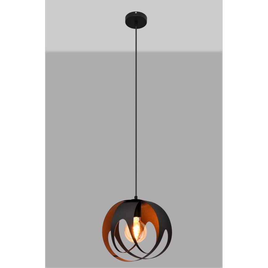 Luster na sajli MOONLIGHT 1xE27/15W/230V crna